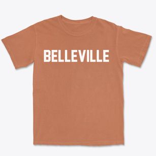 Belleville Michigan Classic Block Premium Heavyweight T-shirt