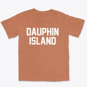 Dauphin Island Alabama Classic Block Premium Heavyweight T-shirt