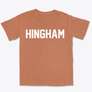 Hingham Massachusetts Classic Block Premium Heavyweight T-shirt