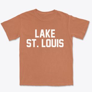 Lake St. Louis Missouri Classic Block Premium Heavyweight T-shirt