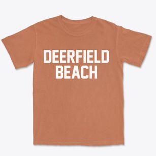 Deerfield Beach Florida Classic Block Premium Heavyweight T-shirt