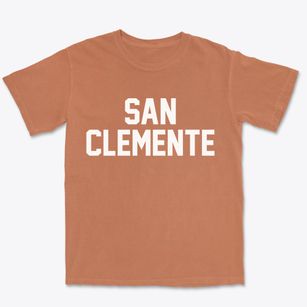 San Clemente California Classic Block Premium Heavyweight T-shirt