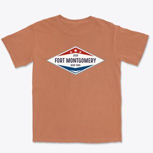 Fort Montgomery New York Diamond Star Premium Heavyweight T-shirt