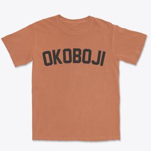 Okoboji Iowa Classic Curve Premium Heavyweight T-shirt