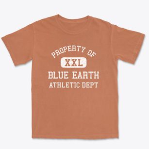 Blue Earth Minnesota Athletic Dept Premium Heavyweight T-shirt