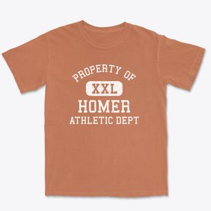 Homer Nebraska Athletic Dept Premium Heavyweight T-shirt