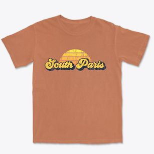 South Paris Maine Sublime Sunset Premium Heavyweight T-shirt