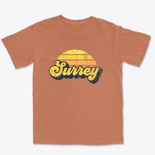Surrey North Dakota Sublime Sunset Premium Heavyweight T-shirt