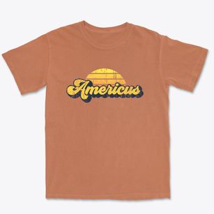 Americus Indiana Sublime Sunset Premium Heavyweight T-shirt