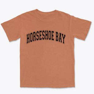 Horseshoe Bay Texas Varsity Premium Heavyweight T-shirt