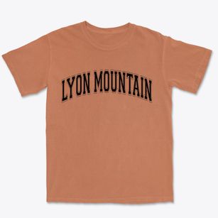Lyon Mountain New York Varsity Premium Heavyweight T-shirt
