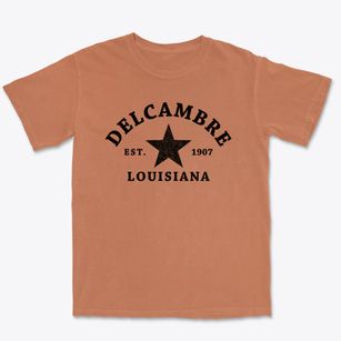 Delcambre Louisiana Star Premium Heavyweight T-shirt