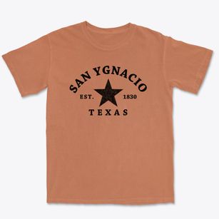 San Ygnacio Texas Star Premium Heavyweight T-shirt