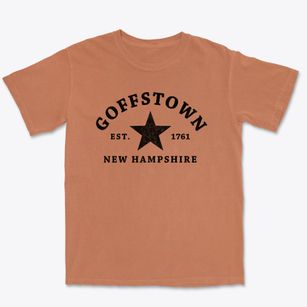 Goffstown New Hampshire Star Premium Heavyweight T-shirt