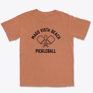 Mago Vista Beach Maryland Pickleball Premium Heavyweight T-shirt
