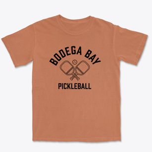 Bodega Bay California Pickleball Premium Heavyweight T-shirt