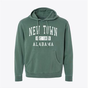 New Town Alabama Classic Established Pigment-Dyed Hoodie