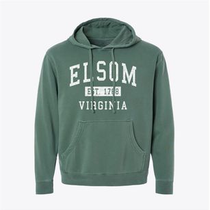 Elsom Virginia Classic Established Pigment-Dyed Hoodie