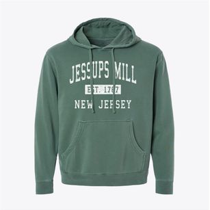 Jessups Mill New Jersey Classic Established Pigment-Dyed Hoodie