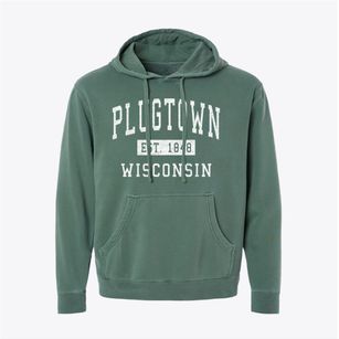 Plugtown Wisconsin Classic Established Pigment-Dyed Hoodie