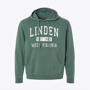 Linden West Virginia Classic Established Pigment-Dyed Hoodie