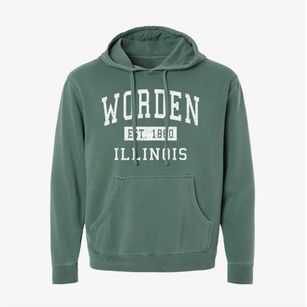 Worden Illinois Classic Established Pigment-Dyed Hoodie