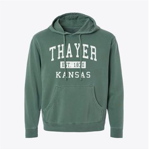 Thayer Kansas Classic Established Pigment-Dyed Hoodie