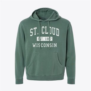St. Cloud Wisconsin Classic Established Pigment-Dyed Hoodie