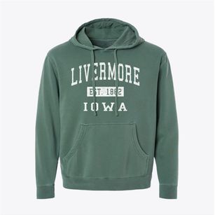 Livermore Iowa Classic Established Pigment-Dyed Hoodie