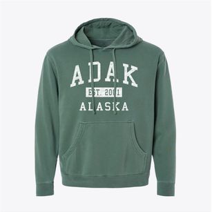 Adak Alaska Classic Established Pigment-Dyed Hoodie