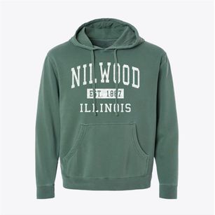 Nilwood Illinois Classic Established Pigment-Dyed Hoodie