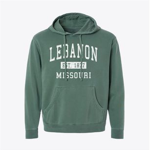 Lebanon Missouri Classic Established Pigment-Dyed Hoodie