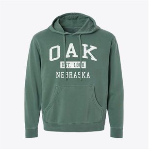Oak Nebraska Classic Established Pigment-Dyed Hoodie