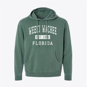 Weeki Wachee Florida Classic Established Pigment-Dyed Hoodie