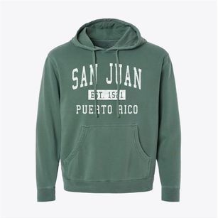 San Juan Puerto Rico Classic Established Pigment-Dyed Hoodie