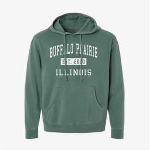 Buffalo Prairie Illinois Classic Established Pigment-Dyed Hoodie