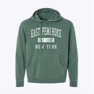 East Pembroke New York Classic Established Pigment-Dyed Hoodie