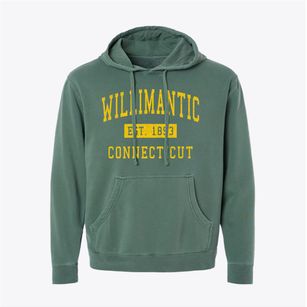 Willimantic Connecticut Classic Established Pigment-Dyed Hoodie