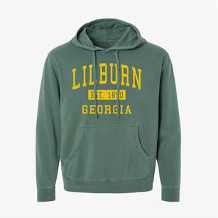 Lilburn Georgia Classic Established Pigment-Dyed Hoodie