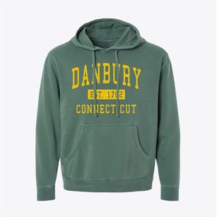 Danbury Connecticut Classic Established Pigment-Dyed Hoodie