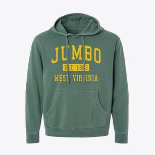Jumbo West Virginia Classic Established Pigment-Dyed Hoodie