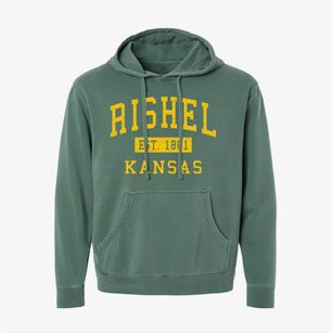 Rishel Kansas Classic Established Pigment-Dyed Hoodie