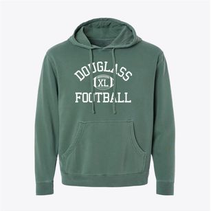 Douglass School Classic Football Pigment-Dyed Hoodie