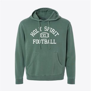 Holy Spirit Parish Classic Football Pigment-Dyed Hoodie