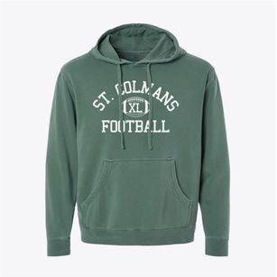 Saint Colmans Home School Classic Football Pigment-Dyed Hoodie