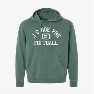 J C Roe Prekindergarten Center Classic Football Pigment-Dyed Hoodie