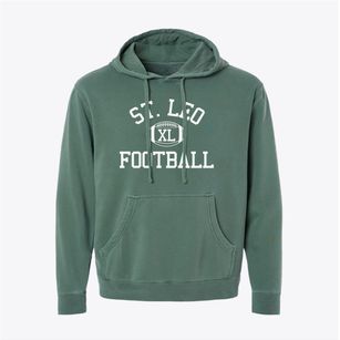 Saint Leo Catholic School Classic Football Pigment-Dyed Hoodie