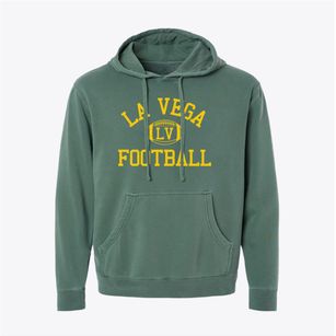 La Vega High School Classic Football Pigment-Dyed Hoodie