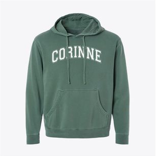 Corinne Elementary School Varsity Arch Pigment-Dyed Hoodie