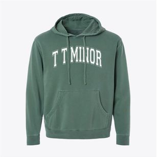 T T Minor Elementary School Varsity Arch Pigment-Dyed Hoodie